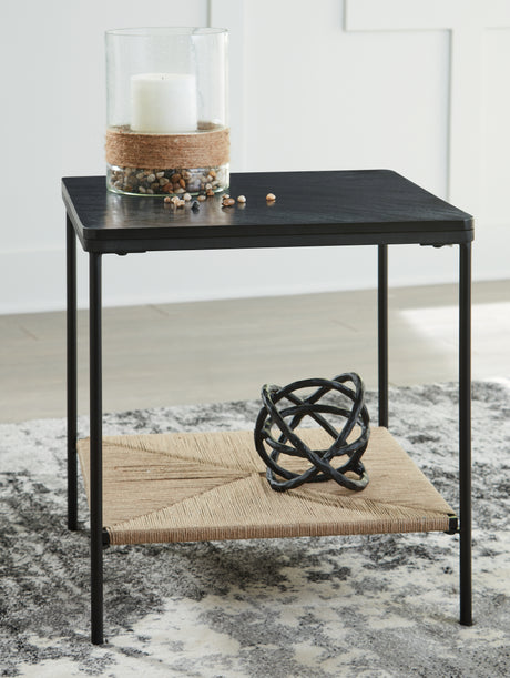Sam's Furniture - Ashley Furniture - Minrich Accent Table - Accent Table / Black/Natural - A4000591