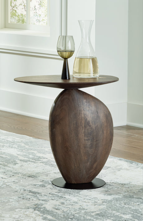 Sam's Furniture - Ashley Furniture - Cormmet Accent Table - Accent Table / Brown/Black - A4000612