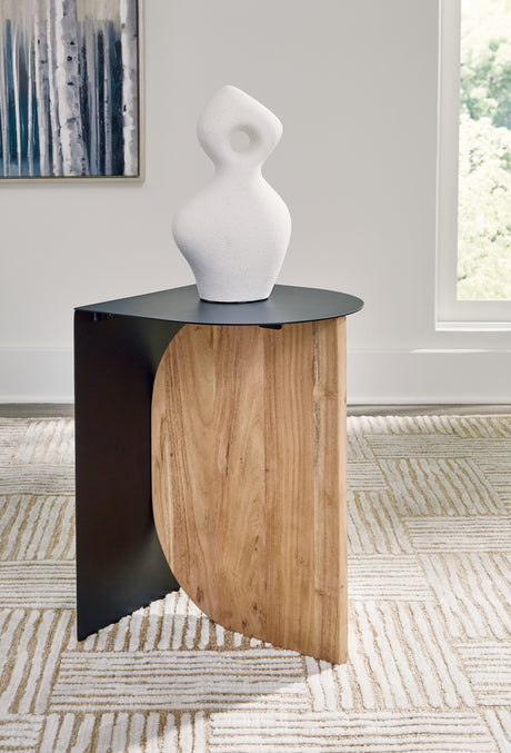 Sam's Furniture - Ashley Furniture - Ladgate Accent Table - Accent Table / Black/Natural - A4000628
