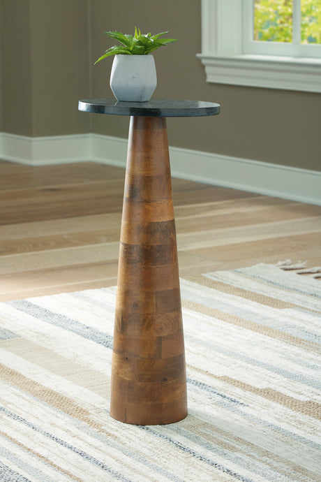 Sam's Furniture - Ashley Furniture - Quinndon Accent Table - Accent Table / Brown/Black - A4000633