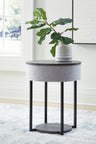 Sam's Furniture - Ashley Furniture - Sethlen Accent Table with Speaker - Accent Table with Speaker / Gray/Black - A4000641