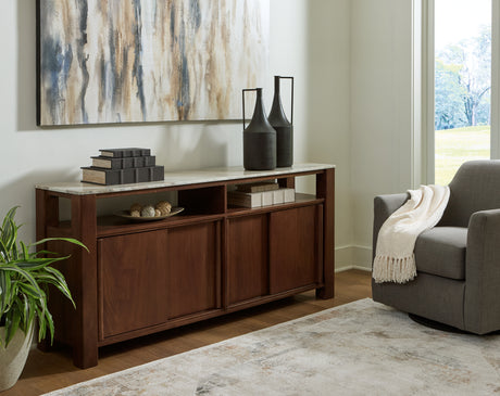Sam's Furniture - Ashley Furniture - Tobinville Accent Cabinet - Accent Cabinet / Dark Brown - A4000673