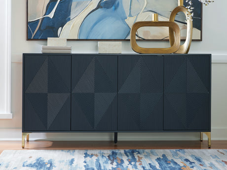 Sam's Furniture - Ashley Furniture - Loirwick Accent Cabinet - Accent Cabinet / Dark Blue - A4000677