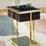 Sam's Furniture - Ashley Furniture - Rexwell Accent Table with Speaker - Accent Table with Speaker / Black/Gold Finish - A4000681