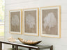 Sam's Furniture - Ashley Furniture - Hendridge Wall Decor - Wall Art Set (3/CN) / Taupe/White - A8000486