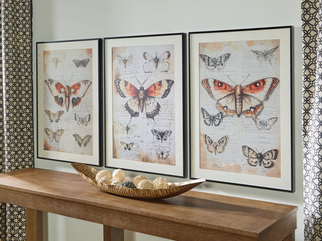 Sam's Furniture - Ashley Furniture - Jossletts Wall Decor - Wall Art Set (3/CN) / Orange/Black/Ivory - A8000490