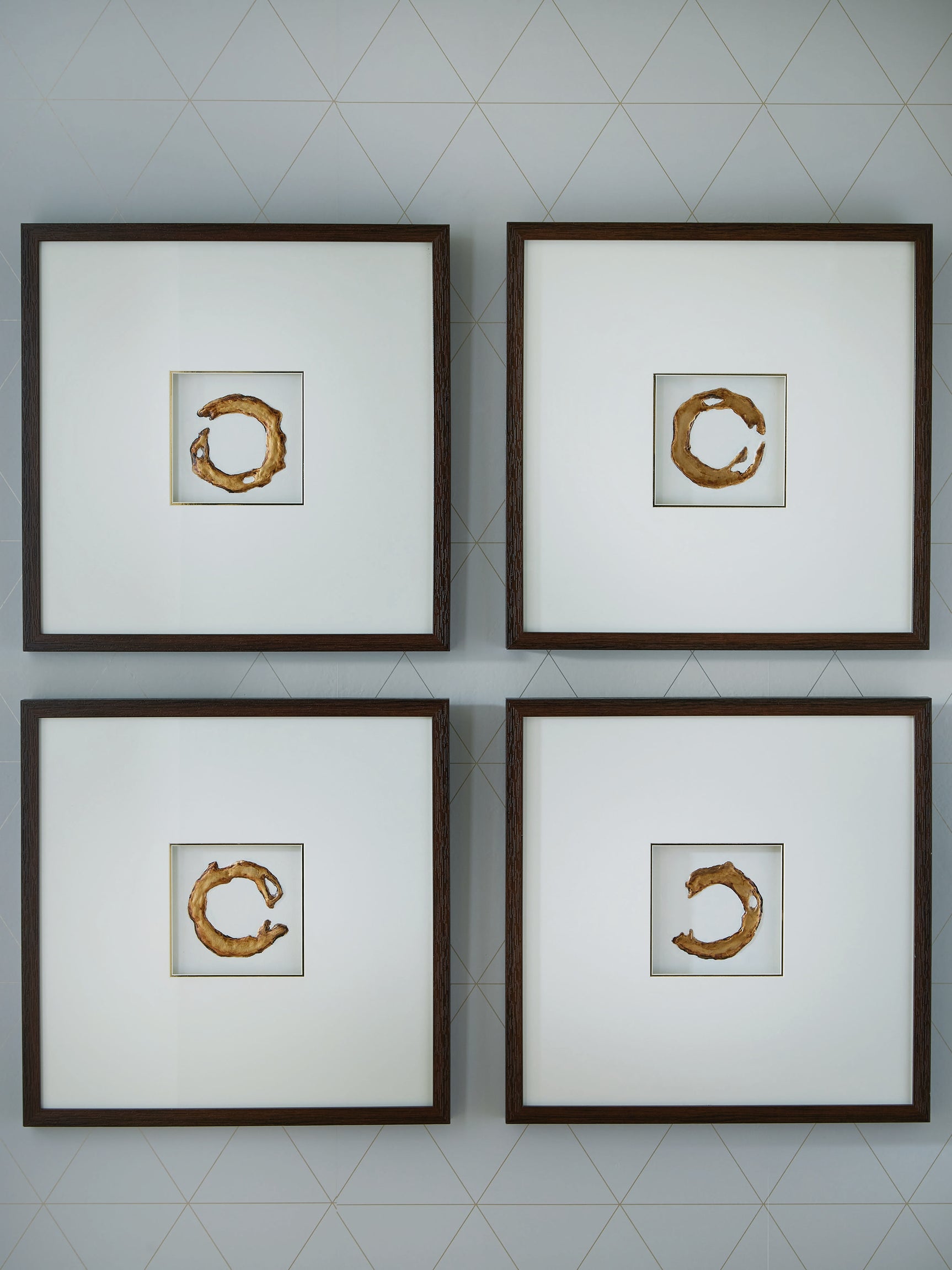 Sam's Furniture - Ashley Furniture - Dallbourne Wall Decor - Wall Art Set (4/CN) / White/Gold Finish - A8000491