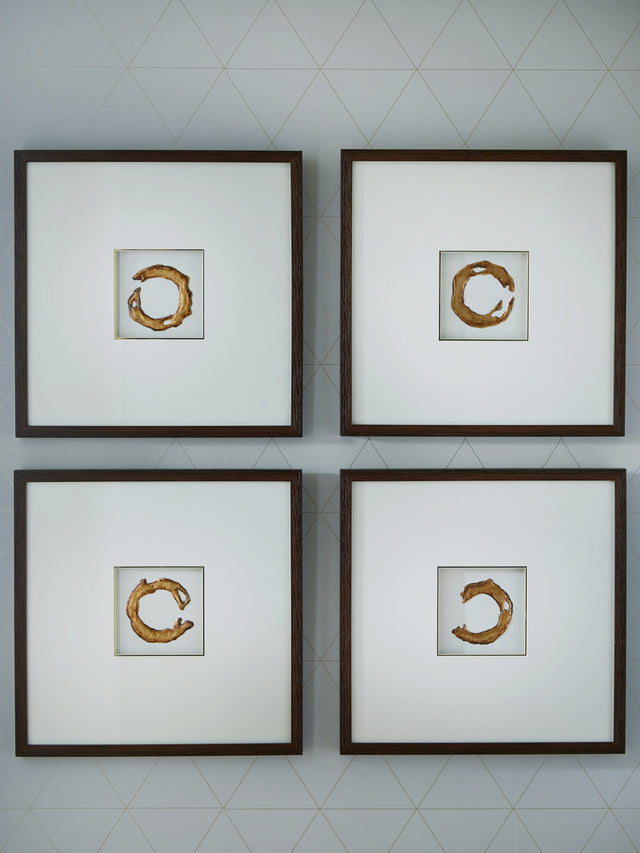 Sam's Furniture - Ashley Furniture - Dallbourne Wall Decor - Wall Art Set (4/CN) / White/Gold Finish - A8000491