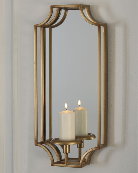 Sam's Furniture - Ashley Furniture - Dumi Wall Decor - Wall Sconce / Gold Finish - A8010153