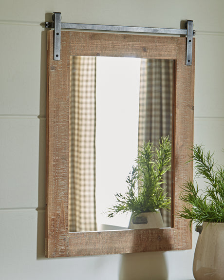 Sam's Furniture - Ashley Furniture - Lanie Mirror - Accent Mirror / Antique Brown - A8010223