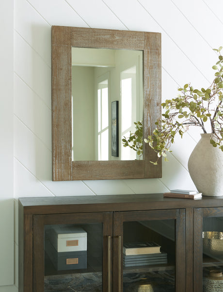 Sam's Furniture - Ashley Furniture - Waltleigh Mirror - Floor Mirror / Distressed Brown - A8010278