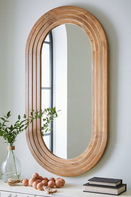 Sam's Furniture - Ashley Furniture - Daverly Mirror - Accent Mirror / Brown - A8010326