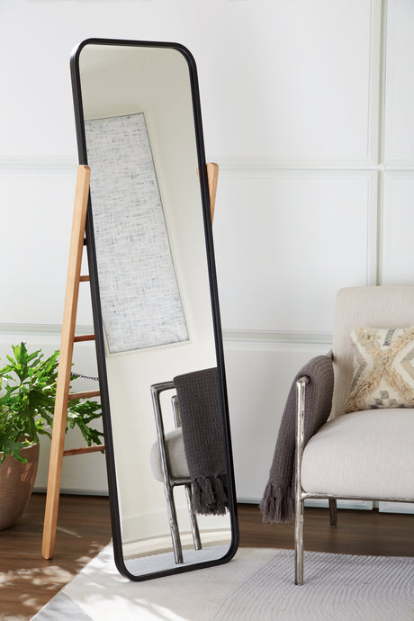 Sam's Furniture - Ashley Furniture - Bronick Mirror - Floor Mirror / Black/Brown - A8010342