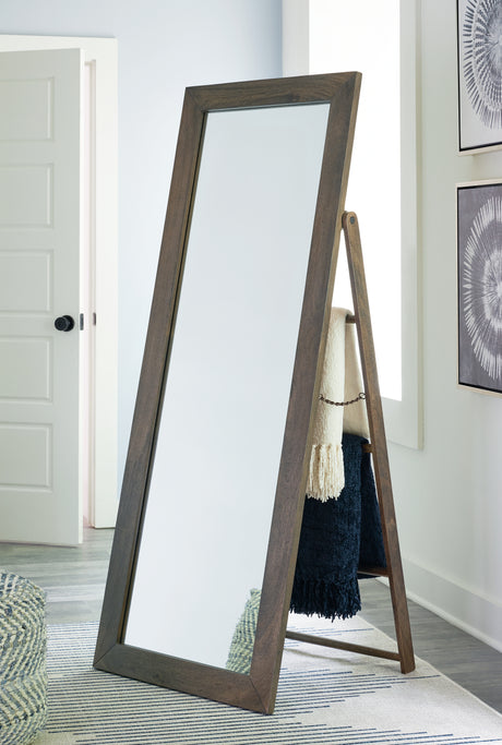 Sam's Furniture - Ashley Furniture - Dirkins Mirror - Floor Mirror / Brown - A8010343