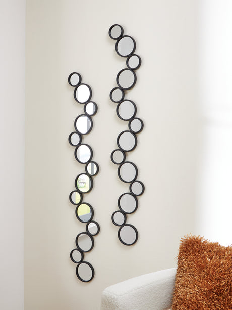 Sam's Furniture - Ashley Furniture - Vinler Mirror - Accent Mirror Set (Set of 2) / Black - A8010353