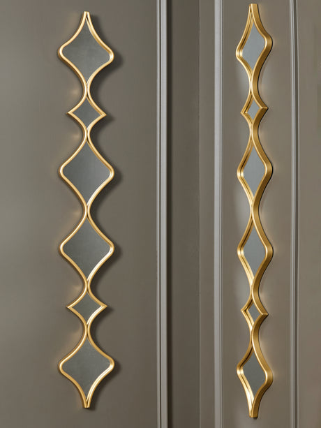 Sam's Furniture - Ashley Furniture - Harriswood Mirror - Accent Mirror Set (Set of 2) / Gold Finish - A8010354