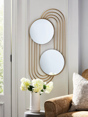 Sam's Furniture - Ashley Furniture - Warrenley Mirror - Accent Mirror / Gold Finish - A8010401