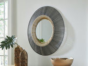 Sam's Furniture - Ashley Furniture - Dallmen Mirror - Accent Mirror / Black/Gold Finish - A8010407