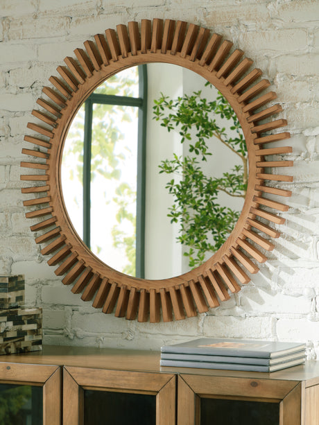 Sam's Furniture - Ashley Furniture - Tedwell Mirror - Accent Mirror / Brown - A8010410