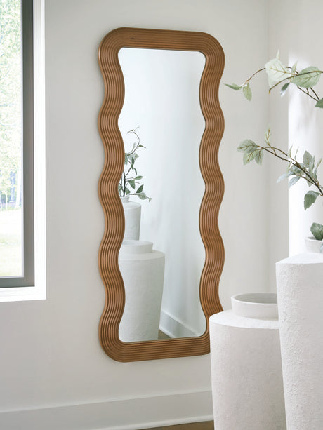 Sam's Furniture - Ashley Furniture - Ellisonville Mirror - Floor Mirror / Brown - A8010413