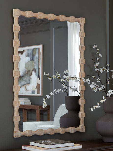Sam's Furniture - Ashley Furniture - Acelmore Mirror - Accent Mirror / Light Brown - A8010420