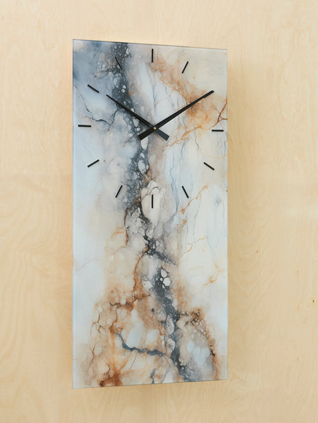 Sam's Furniture - Ashley Furniture - Teague Wall Decor - Wall Clock / Brown/Gray/Ivory - A8010432