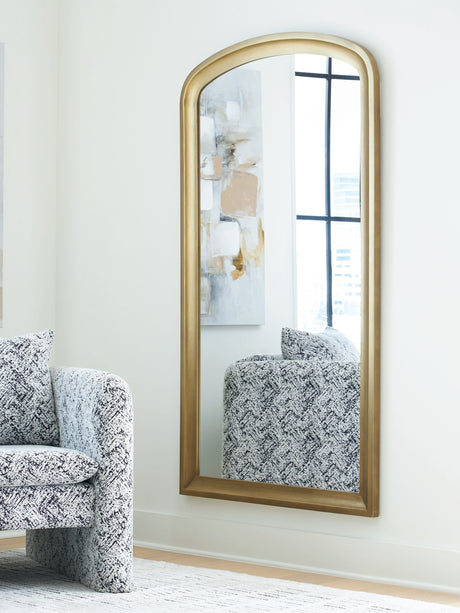 Sam's Furniture - Ashley Furniture - Fintan Mirror - Floor Mirror / Gold Finish - A8010436