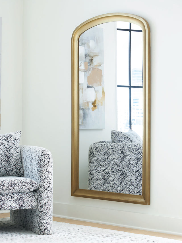 Sam's Furniture - Ashley Furniture - Fintan Mirror - Floor Mirror / Gold Finish - A8010436