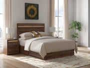 Sam's Furniture - Ashley Furniture - Janfyn Bedroom - Queen Panel Bed with 2 Sided Storage / Brown - PCB1010B6