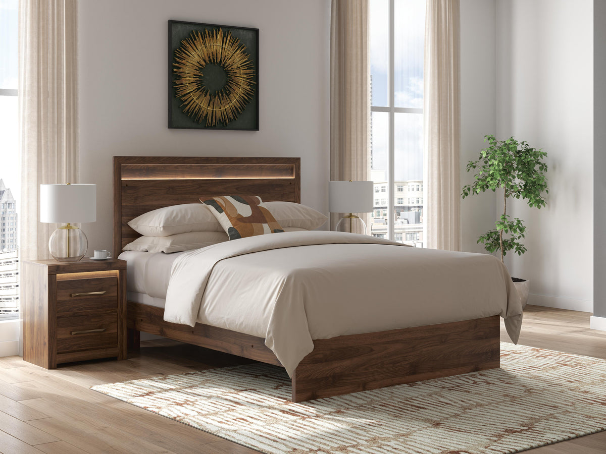 Sam's Furniture - Ashley Furniture - Janfyn Bedroom - Queen Panel Bed / Brown - PCB1010B2