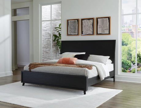 Sam's Furniture - Ashley Furniture - Danziar Bedroom - King Panel Bed / Black - B1013B7