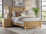Sam's Furniture - Ashley Furniture - Brozmont Bedroom - Full Panel Bed / Tan - B1045B8