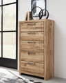 Sam's Furniture - Ashley Furniture - Hyanna Bedroom - Full Panel Storage Bed / Tan Brown - B1050B38
