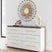Sam's Furniture - Ashley Furniture - Kendanport Bedroom - King Upholstered Bed / White/Brown - PCB1108B8