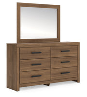 Sam's Furniture - Ashley Furniture - Broachmyn Bedroom - Dresser and Mirror / Auburn - PCB1116B1