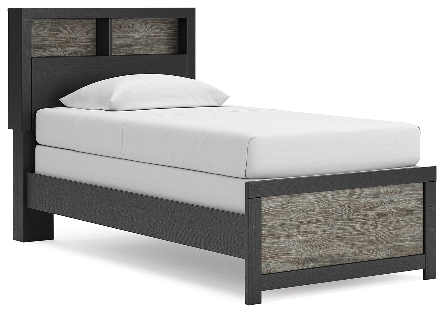 Sam's Furniture - Ashley Furniture - Broachmyn Bedroom - Twin Bookcase Bed / Black/Gray - PCB1118B12