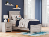 Sam's Furniture - Ashley Furniture - Broachmyn Bedroom - Twin Panel Bed / Gray - PCB1120B8