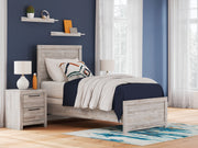 Sam's Furniture - Ashley Furniture - Broachmyn Bedroom - Twin Panel Bed / Gray - PCB1120B8