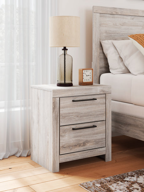 Sam's Furniture - Ashley Furniture - Broachmyn Bedroom - Two Drawer Night Stand / Gray - PCB1120-92
