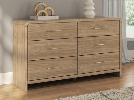 Sam's Furniture - Ashley Furniture - Gramburg Bedroom - Six Drawer Dresser / Warm Natural Brown - PCB1121-31