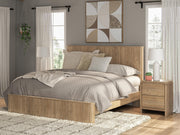 Sam's Furniture - Ashley Furniture - Gramburg Bedroom - King Panel Bed / Warm Natural Brown - PCB1121B16