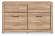 Sam's Furniture - Ashley Furniture - Kinlanni Bedroom - Six Drawer Dresser / Tan - PCB1360-31