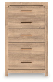 Sam's Furniture - Ashley Furniture - Kinlanni Bedroom - Five Drawer Chest / Tan - PCB1360-46