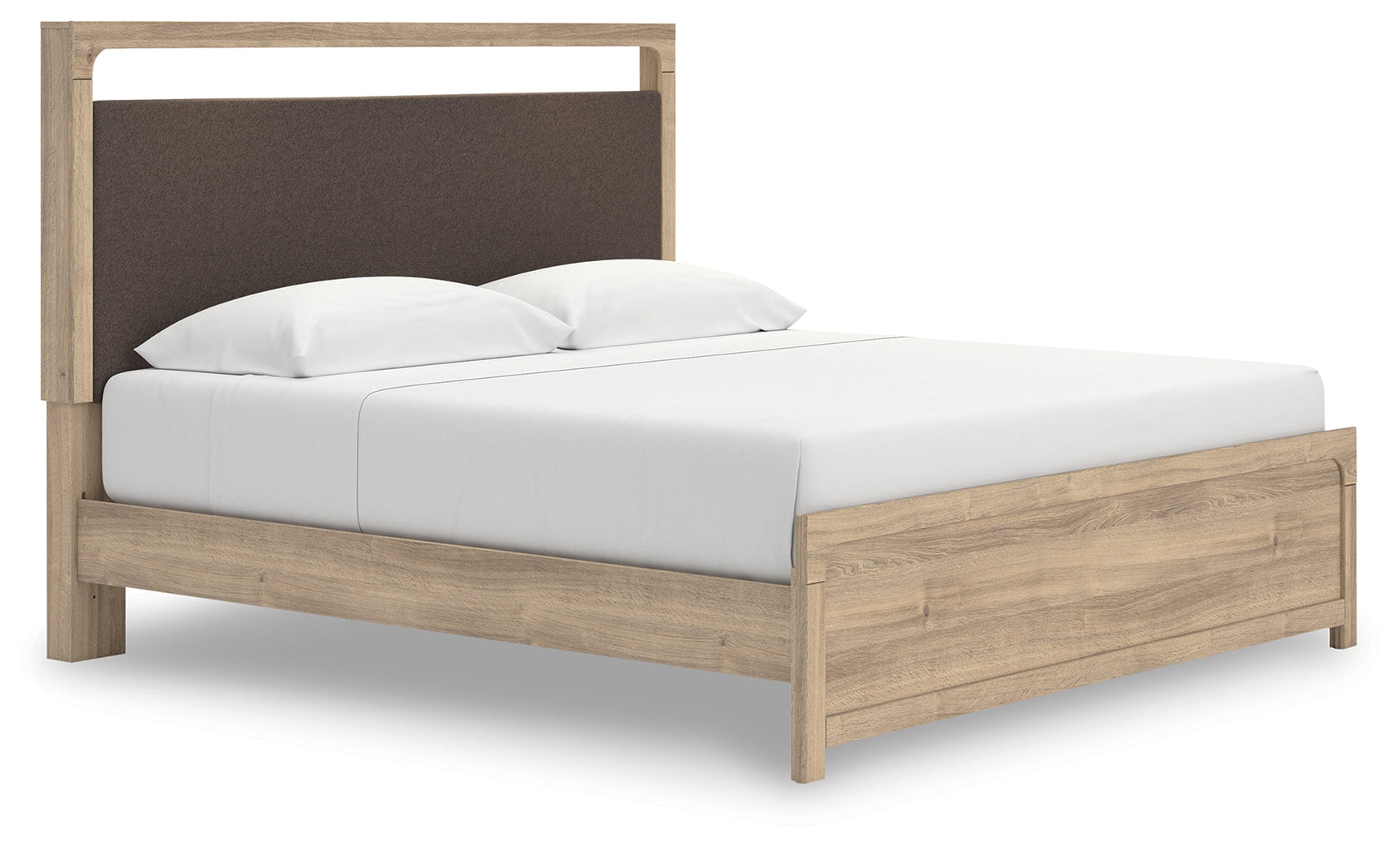 Sam's Furniture - Ashley Furniture - Kinlanni Bedroom - King Upholstered Platform Bed / Tan - PCB1360B16