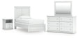 Sam's Furniture - Ashley Furniture - Bostwick Shoals Twin Panel Bed, Dresser, Mirror and Nightstand - Twin Panel Bed, Dresser, Mirror and Nightstand - B139B60