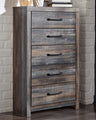 Sam's Furniture - Ashley Furniture - Drystan Bedroom - Full Panel Bed with 4 Storage Drawers / Multi - B211B12