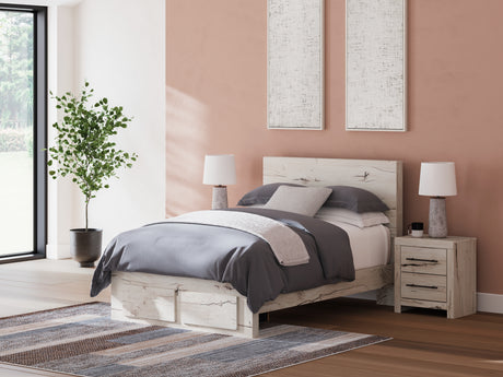 Sam's Furniture - Ashley Furniture - Lawroy Bedroom - Full Panel Storage Bed / Light Natural - B2310B20