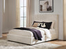 Sam's Furniture - Ashley Furniture - Shoralli Bedroom - Queen Upholstered Storage Bed / Beige - B2611B4