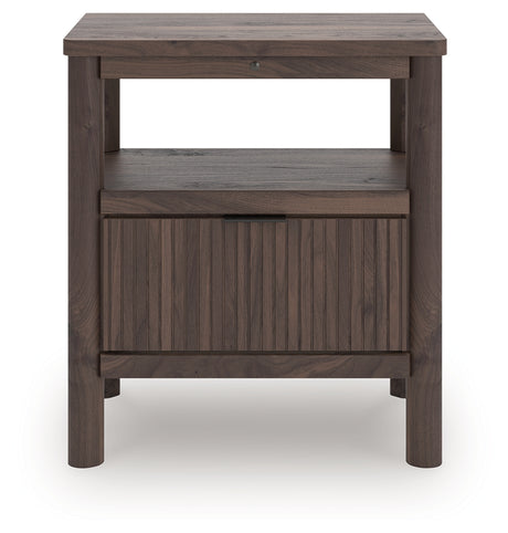 Sam's Furniture - Ashley Furniture - Pamytta Bedroom - One Drawer Night Stand / Brown - PCB2614-91