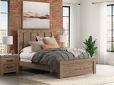 Sam's Furniture - Ashley Furniture - Oliandon Bedroom - Queen Panel Bed / Light Brown - PCB2844B2